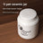 Ceramic Pet Memorial Urn with Sealed Lid and Paw Print Design for Pets 12-20kg