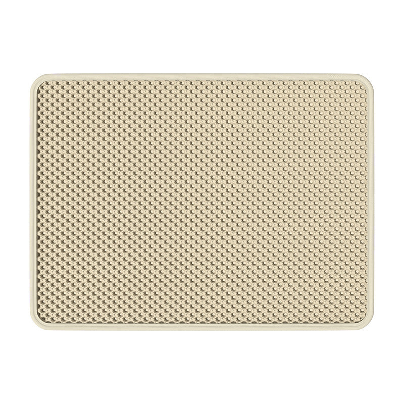Washable Textured Cat Litter Pad, Splash-Proof Floor Mat