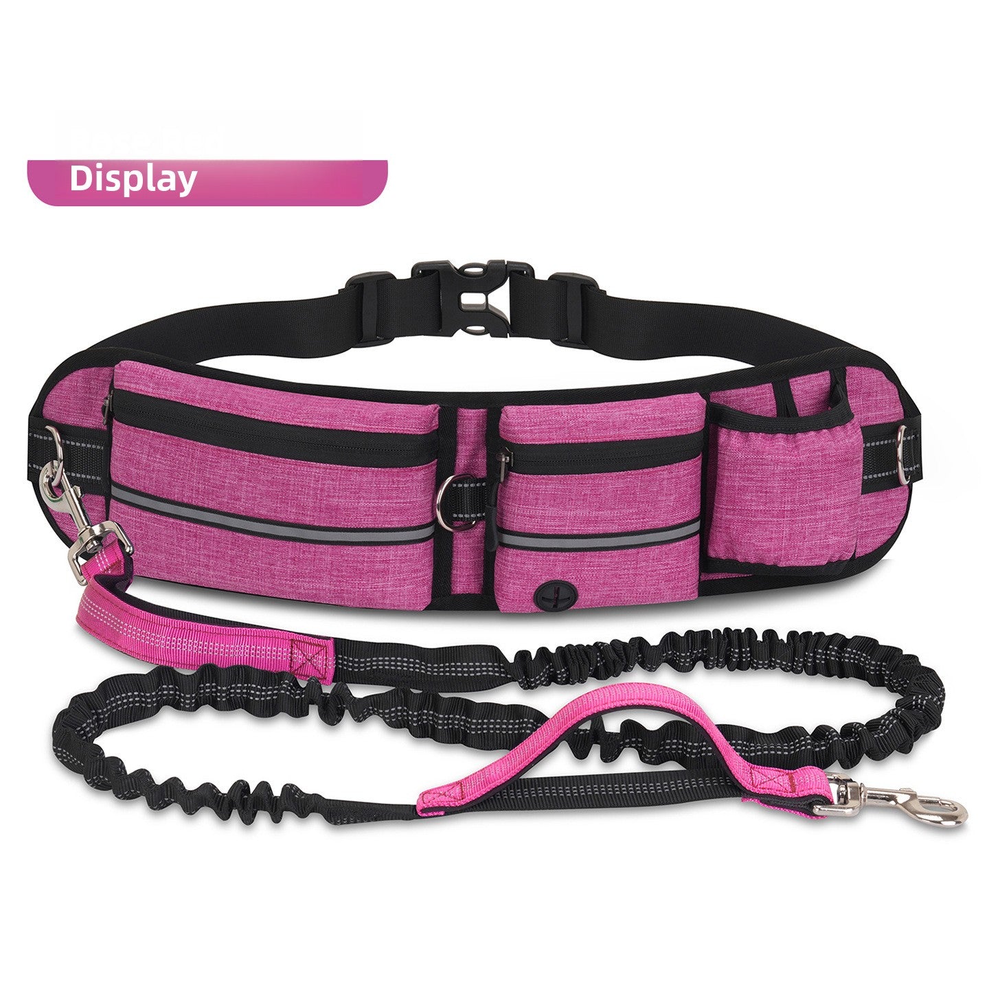 Dog walking waist bag with hands free lead and pockets, view 5