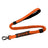 Reflective bungee dog lead in fluorescent green with metal clip