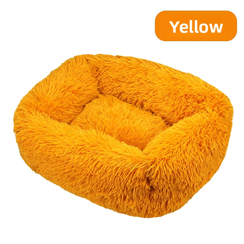 Square long plush pet bed, photo 58 of 65