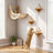 Wooden wall-mounted cat moon bed and star platforms, shown in 4 colours and styles