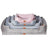 Doghouse Style Pet Sofa with Sponge Cushion, Removable Base