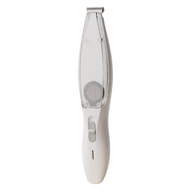 Pet Hair Trimmer with Built-In Vacuum, Quiet Cordless Grooming Kit