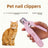 2-in-1 LED Pet Nail Clipper and Grinder, Stainless Blades
