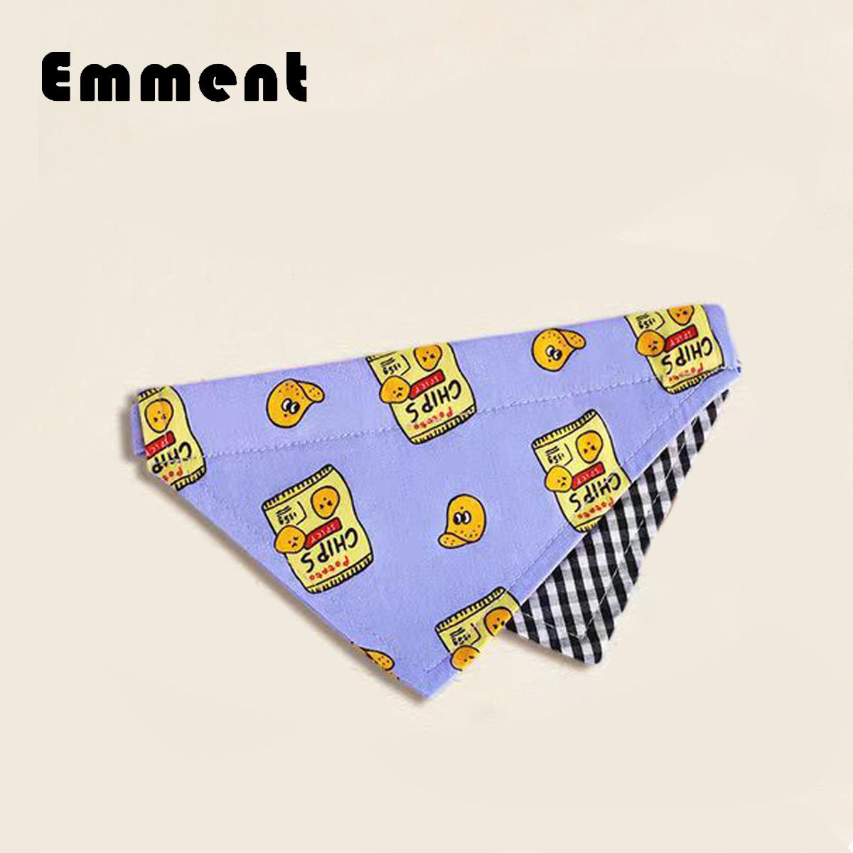 Cartoon print dog bandana scarf in a cute design, product image 4
