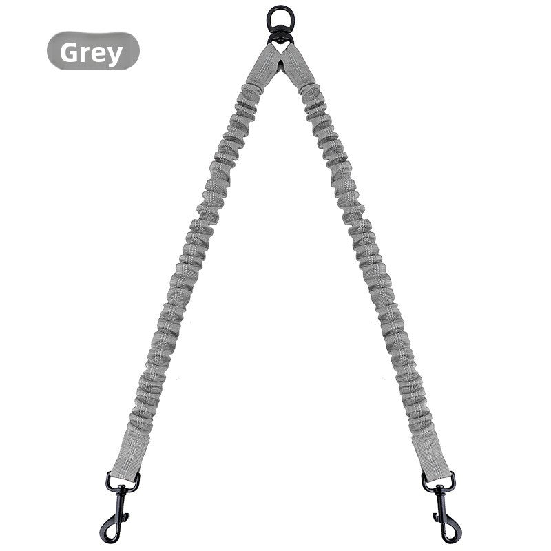 Tangle free twin dog lead shown in bright colour options