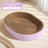 Oval corrugated cat scratching board bed in matcha green, view 7 of 11