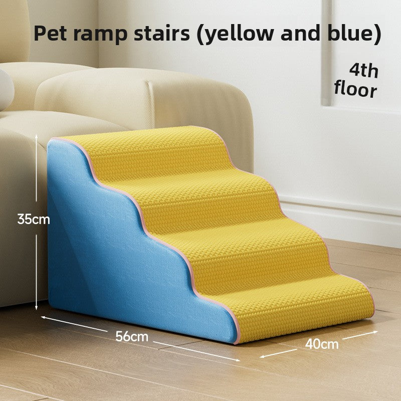 Washable foam pet stairs with gentle slope, photo 10 of 17