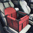 Black grey waterproof dog car booster seat with frame, photo 9