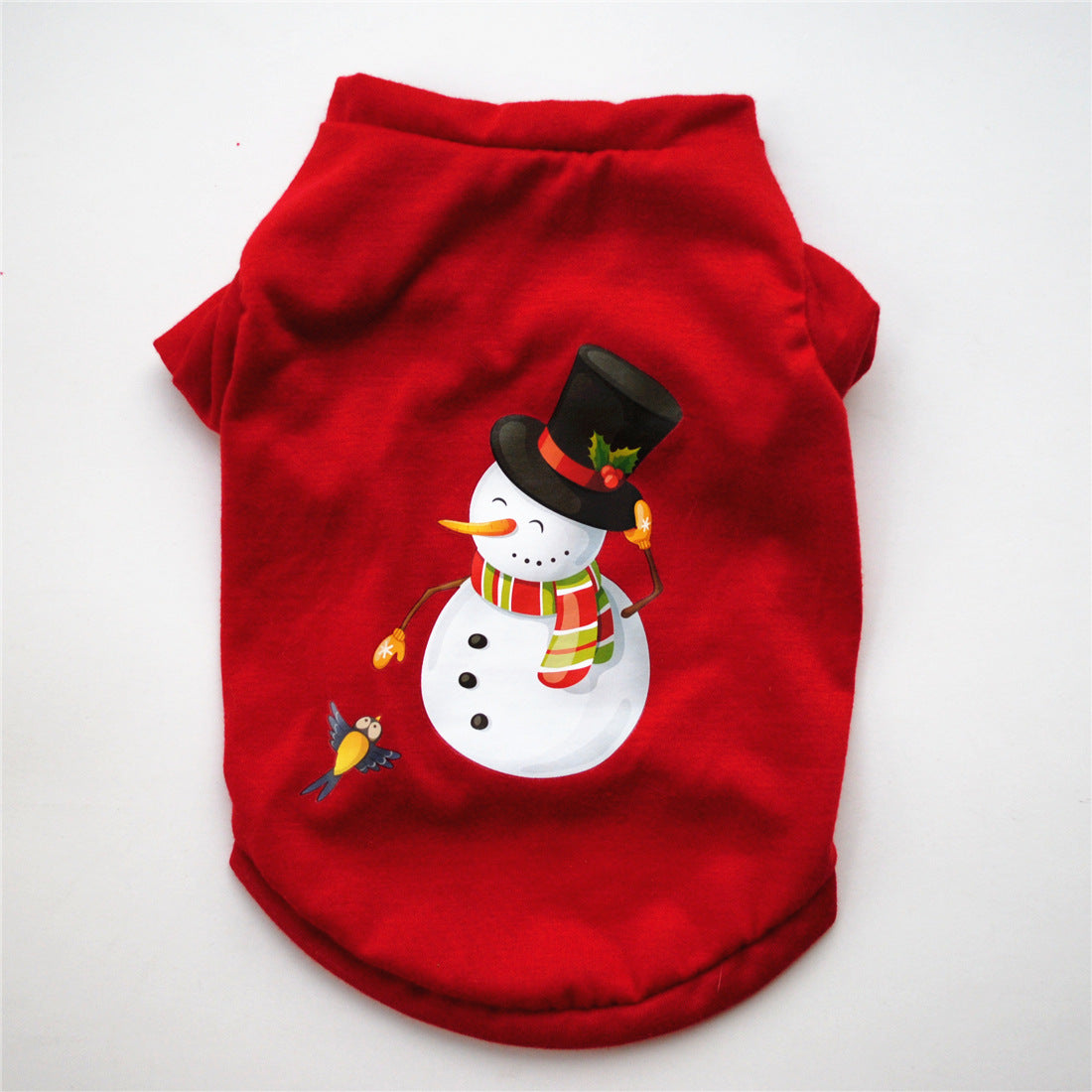 Christmas dog T-shirt in light polyester in Plain Grey, side view