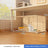 Indoor plastic cat cage with litter area and cat bed, view 12