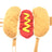 Hot dog print costume for dogs and cats, in Yellow, image 1