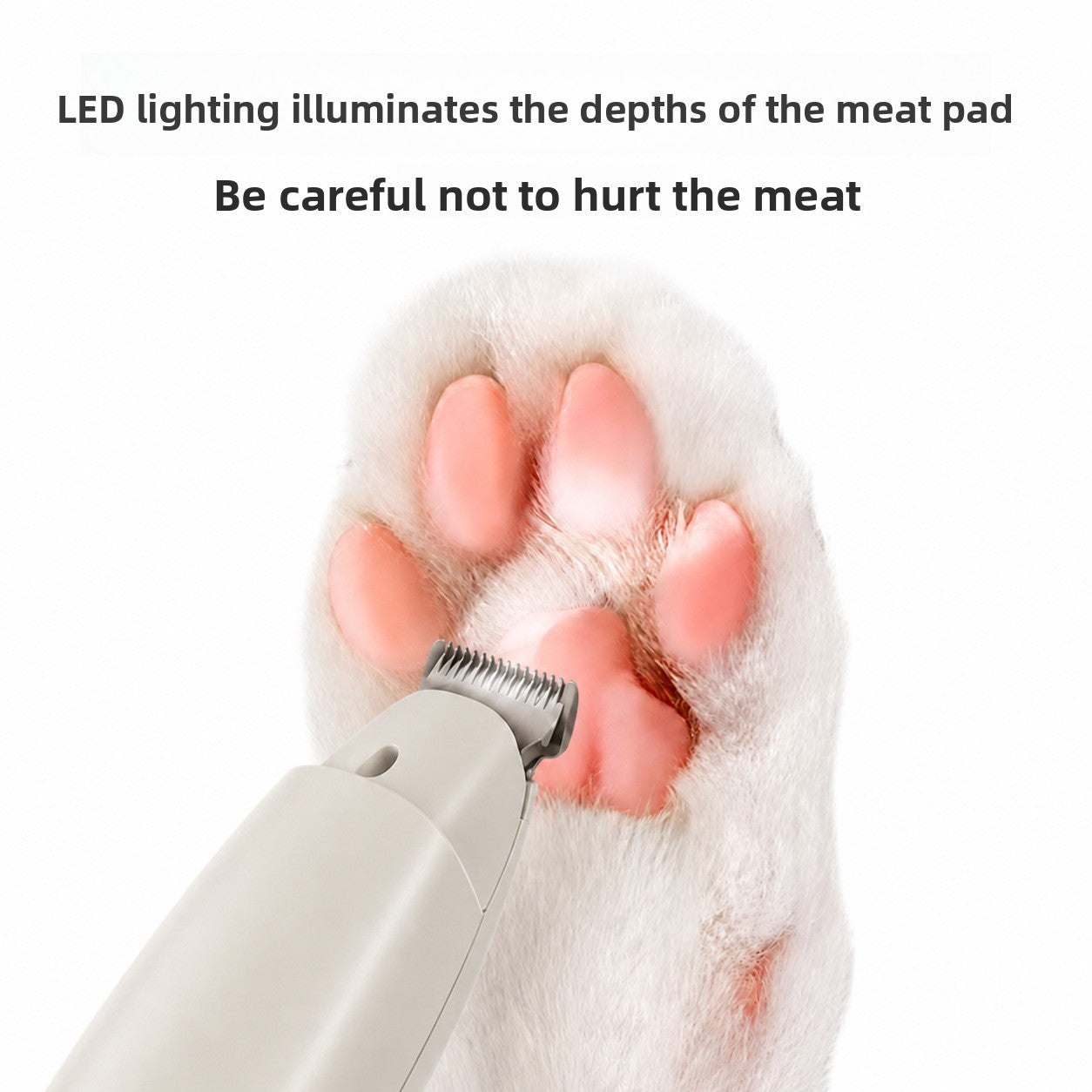 Rechargeable Pet Grooming Clipper with Anti-Jam Blade