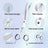 Pet Grooming Scissors Set, Straight, Curved and Serrated Shears