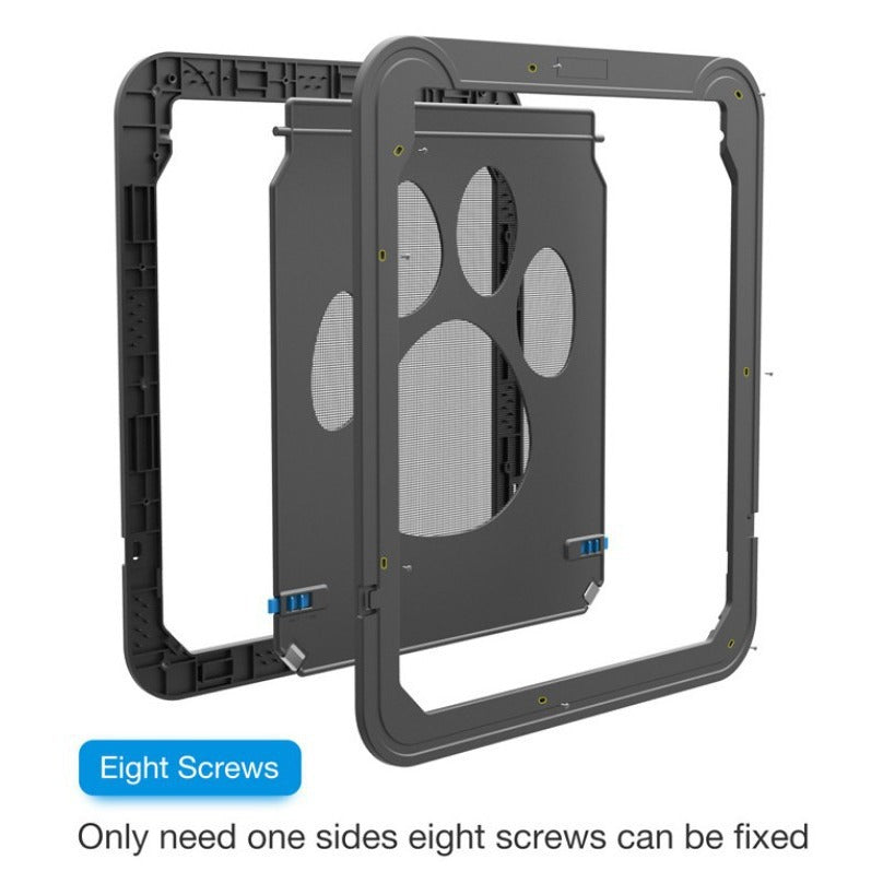 Black pet door panel for screen and interior doors, photo 2