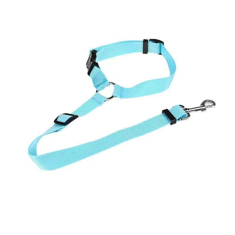 Adjustable nylon pet tether lead in 12 colour options