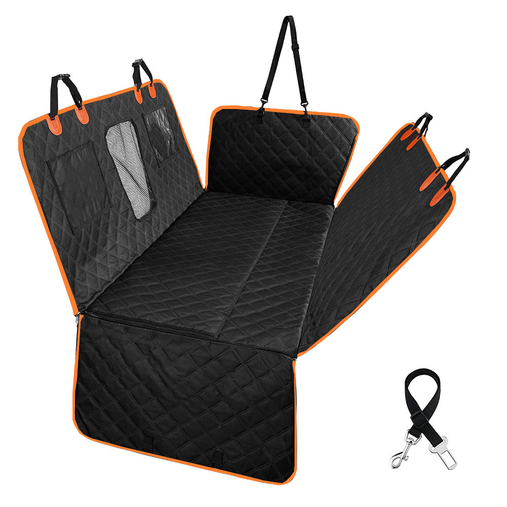 Waterproof Oxford dog car seat cover with zip sections, photo 12 of 12