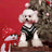 Warm knitted dog vest jumper with pull on design in Green, close-up detail