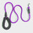 Breathable adjustable dog harness with reflective lead in Black, front view