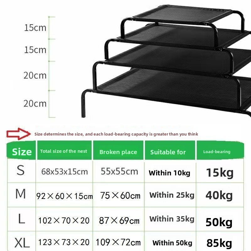 Replacement mesh cover for elevated dog bed in Mesh Only, size Extra Large