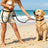 Hands-free dog running lead with waist belt, ideal for everyday use