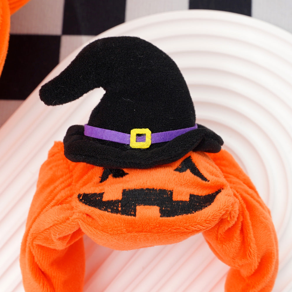 Funny pumpkin Halloween costume for dogs and cats, available in 2 styles, image 3