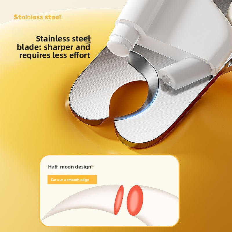 LED Pet Nail Clippers with Anti-Cut Blade and Ergonomic Grip