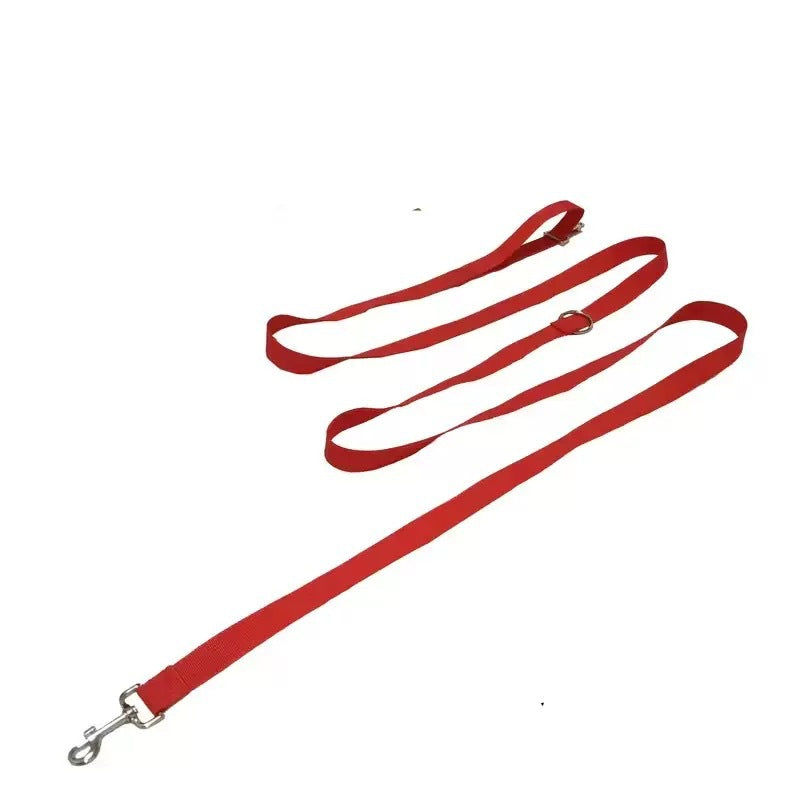 Thick nylon dog walking lead 238cm long, available from Pet Royale UK