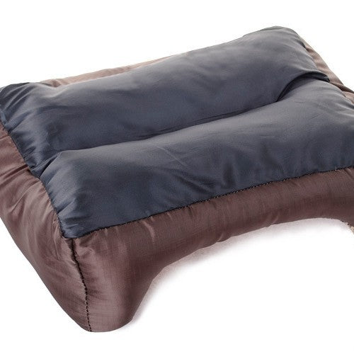 Leopard print pet bed with detachable washable cover, detail photo 5