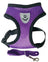 Adjustable reflective vest harness for dogs and cats in black, view 14