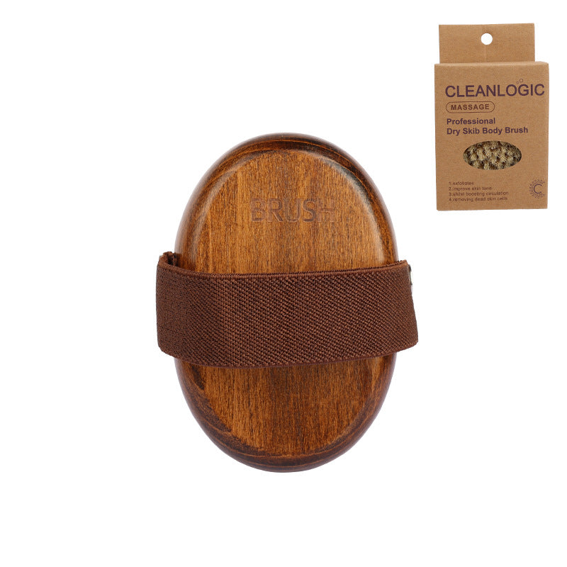 Wooden Handle Pet Bath Massage Brush with Soft Bristles