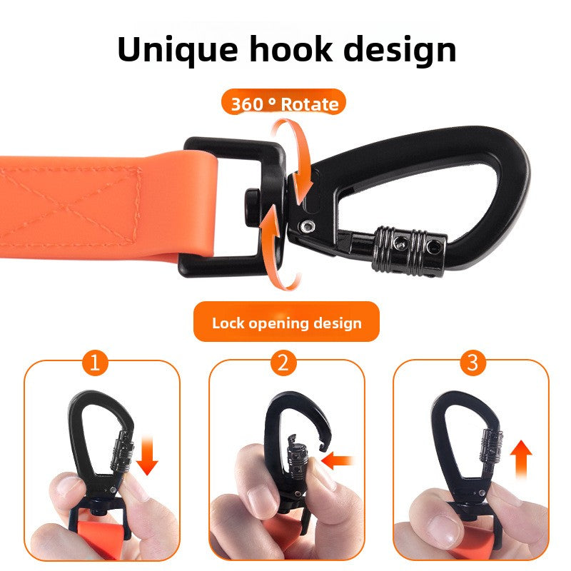 PVC waterproof dog walking lead, 5 sizes available