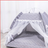 Pink enclosed cat tent bed with soft lining, view 40