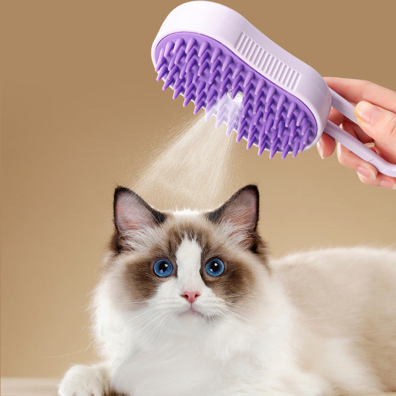 No-Bath Spray Massage Comb for Cats and Dogs, Loose Fur Remover