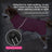 Waterproof padded winter coat for large dogs in Rose Red, in a home setting