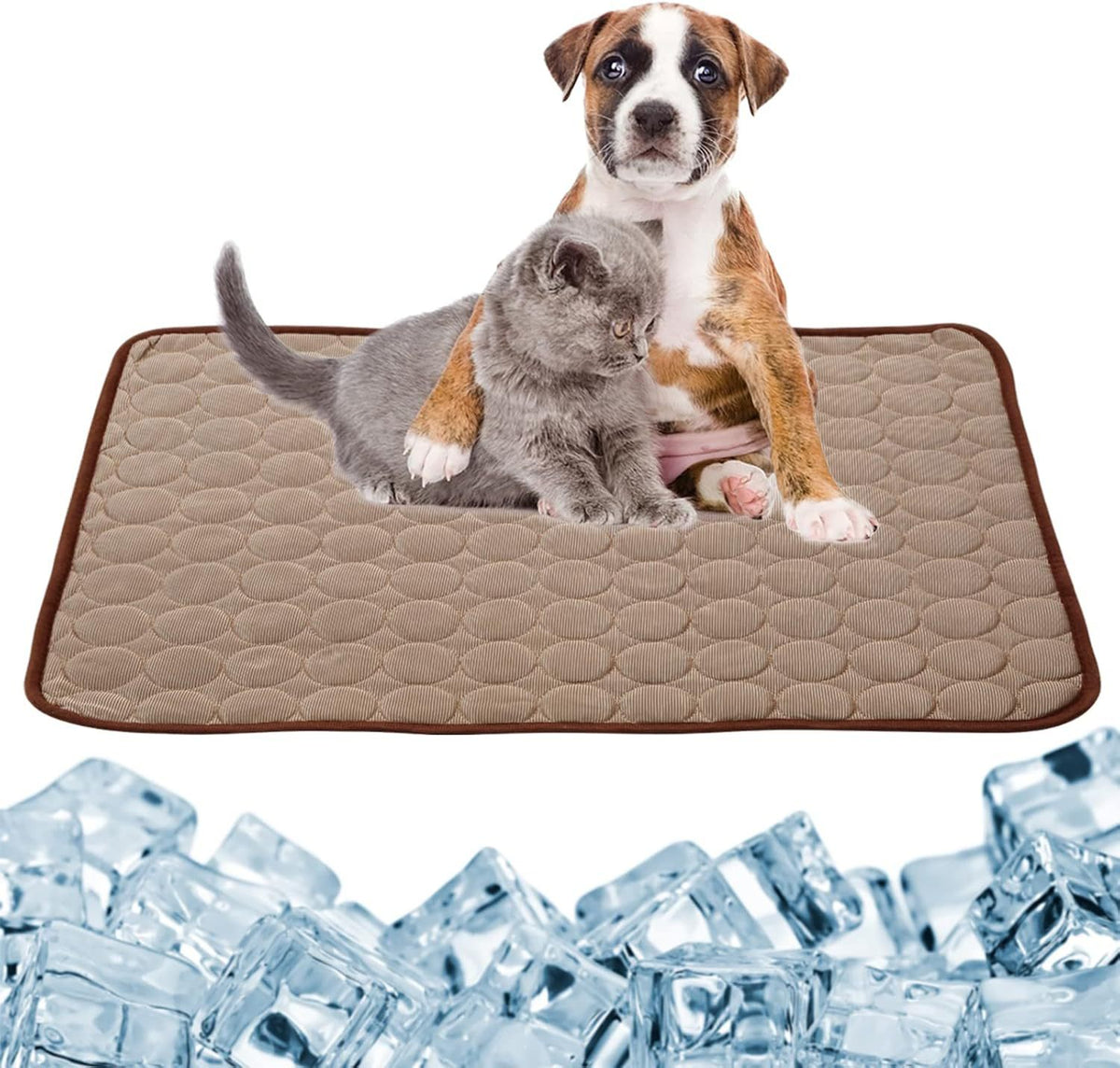 Ice silk cooling mat with waterproof layer, product gallery photo