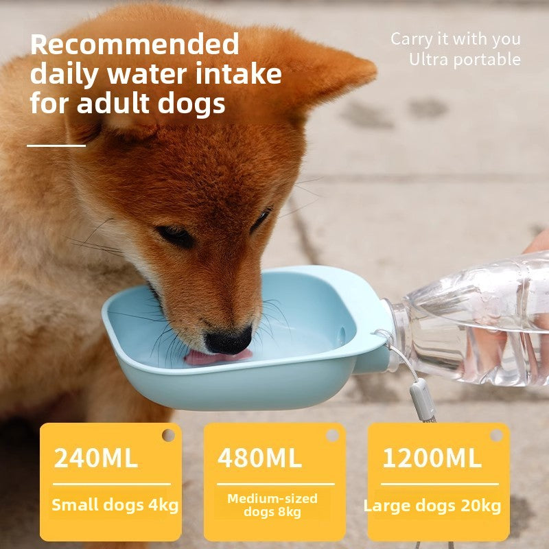 Portable Dog Drinking Attachment for Standard Water Bottles with Leakproof Design