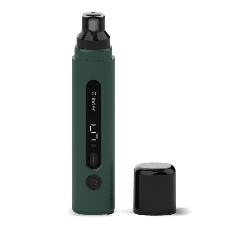 Rechargeable USB Pet Nail Grinder with LED and Multiple Speeds