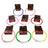 Cut to fit USB rechargeable LED pet collar glowing red
