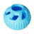 Blue silicone dog treat dispensing ball on a plain background - photo 8