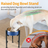 Adjustable Elevated Dog Bowl Stand with Single or Double Basin for Medium Dogs