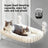 Foldable plush cat window bed with suction cups and frame, view 1 of 6