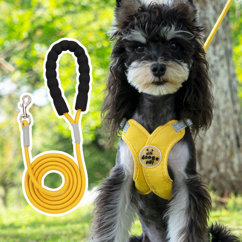 Reflective vest harness with lead option, 4 sizes available