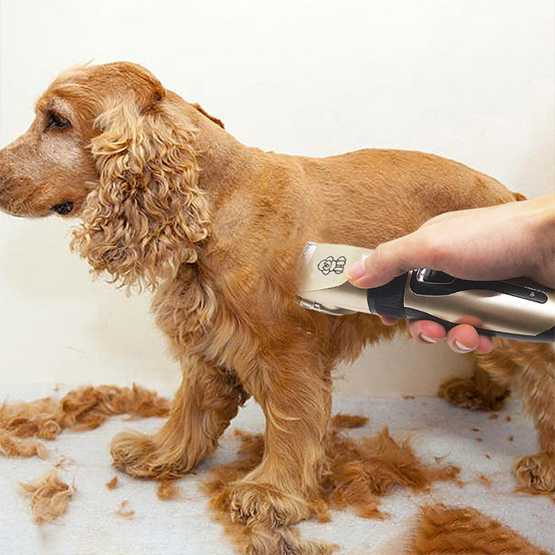 Ceramic Blade Pet Shaver with Guide Combs and Spare Blade Heads
