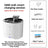 Cordless rechargeable pet water fountain in white with sensor