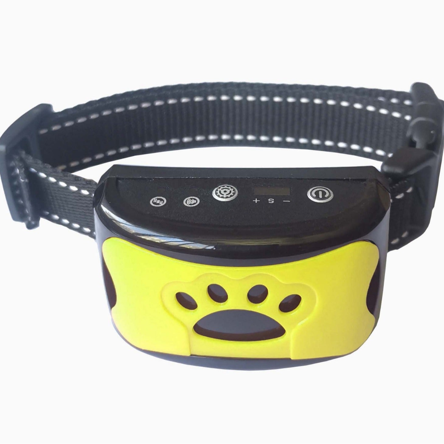 Yellow rechargeable dog bark control collar with vibration, photo 2