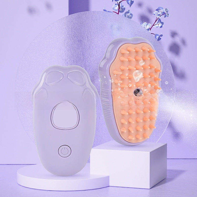 Pet Spray Massage Comb with Soft Pins for Loose Fur on Dogs and Cats