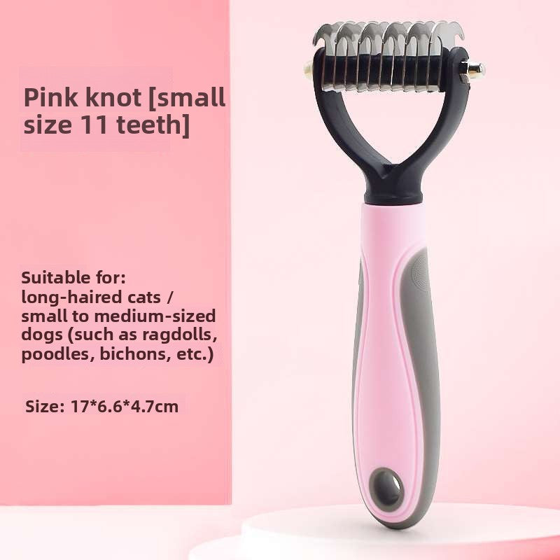 Reusable Dog Hair Remover Comb, Dual-Sided Detangling Tool