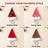 Plush Christmas pet hats in red, plaid and stripes